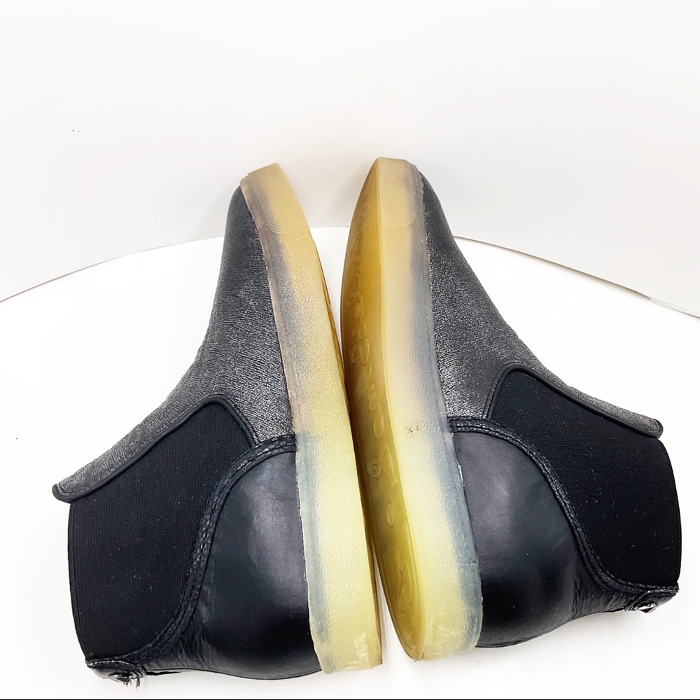 {Sam Edelman} Margot Chelsea Metallic Sneaker Boots - Picture 9 of 16